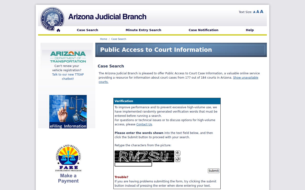 Apache Junction residents directory Arizona court case lookup