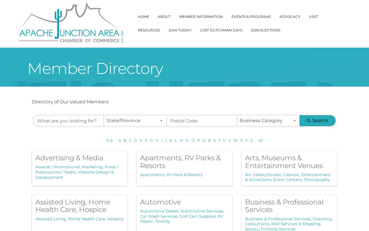 Apache Junction neighbors public organization directory