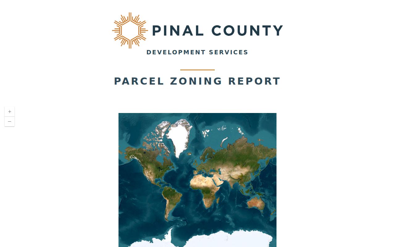 Apache Junction street directory Pinal parcel zoning report